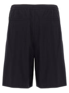 Blue Wool Blend Bermuda Shorts