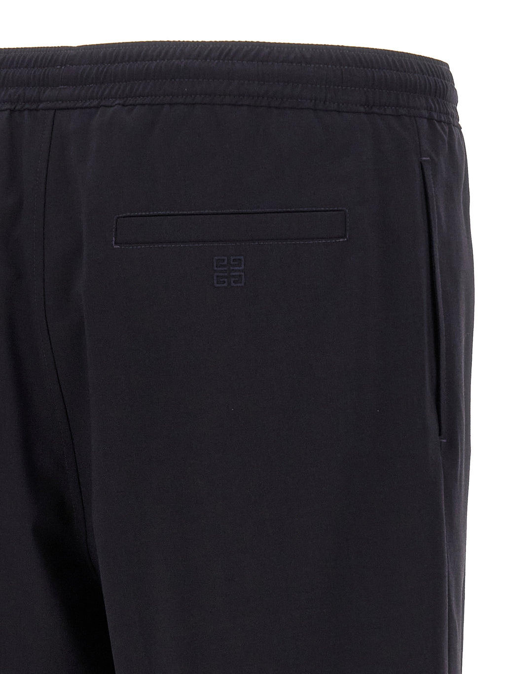 Blue Wool Blend Bermuda Shorts