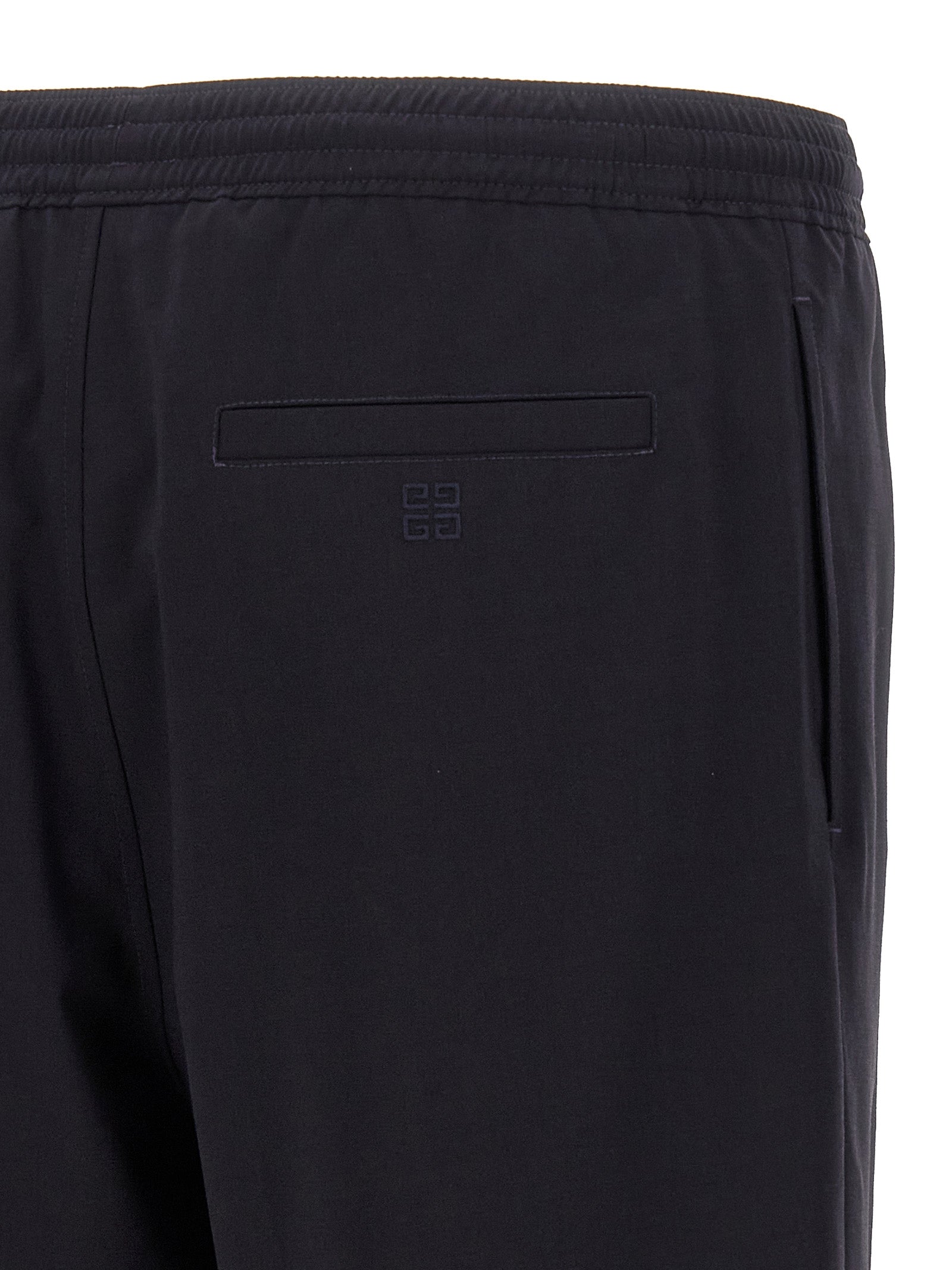 Blue Wool Blend Bermuda Shorts