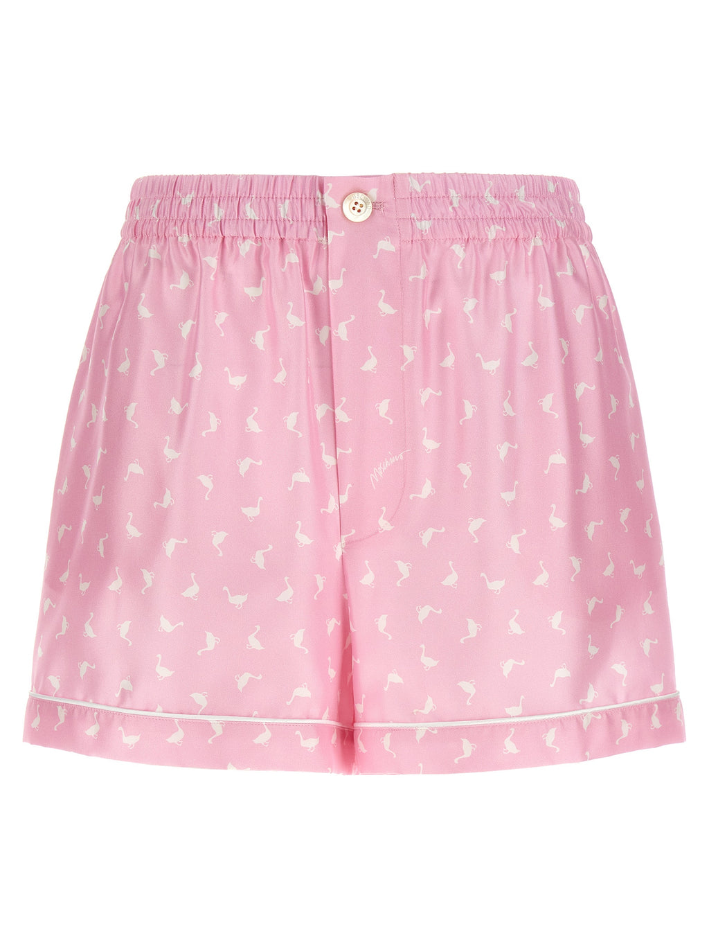 Silk Oche Print Bermuda Shorts