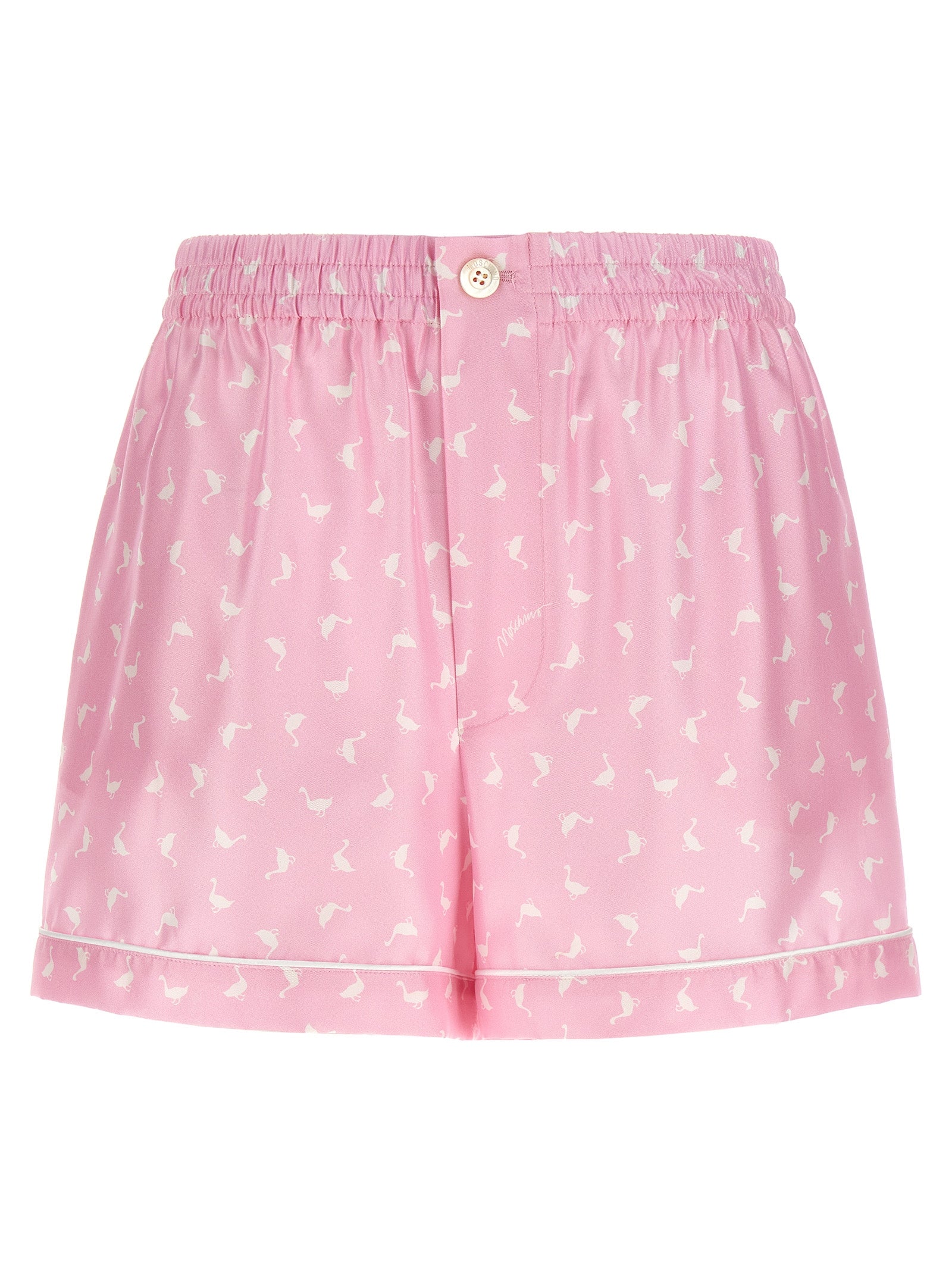 Silk Oche Print Bermuda Shorts