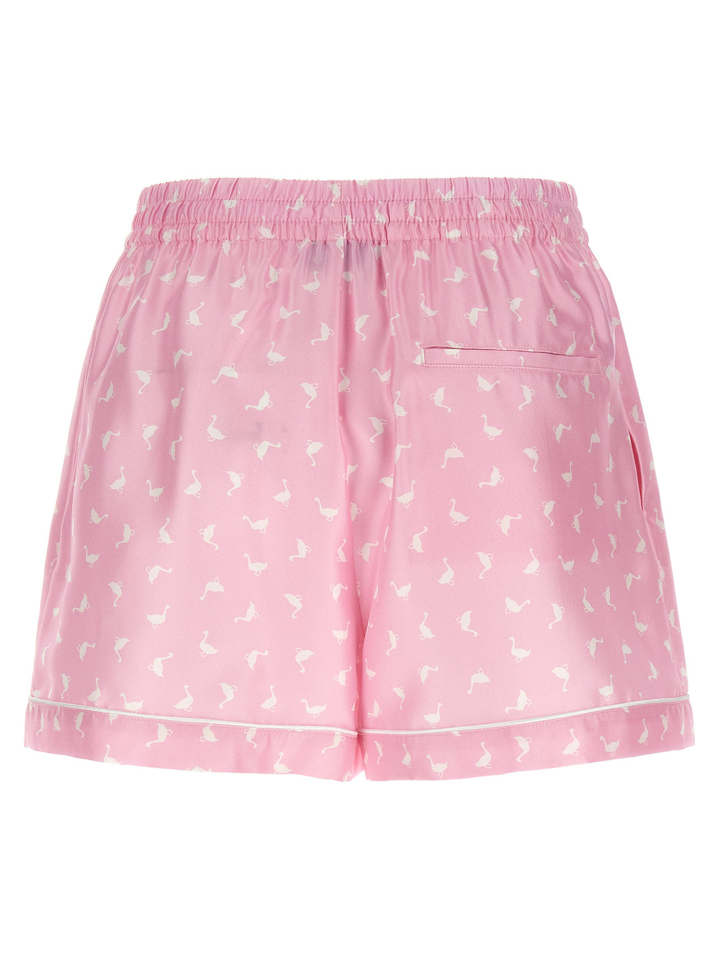Silk Oche Print Bermuda Shorts
