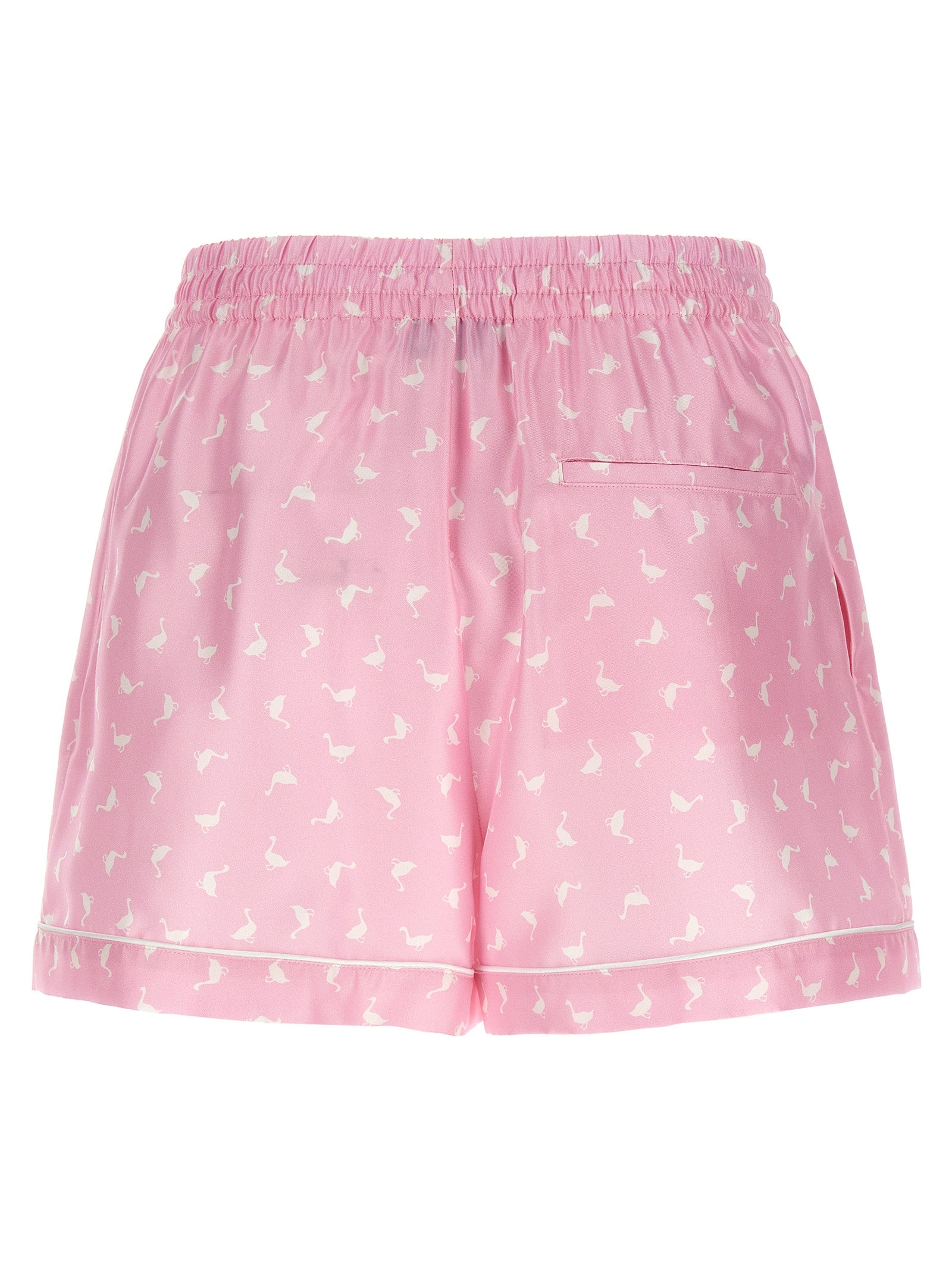 Silk Oche Print Bermuda Shorts