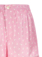 Silk Oche Print Bermuda Shorts