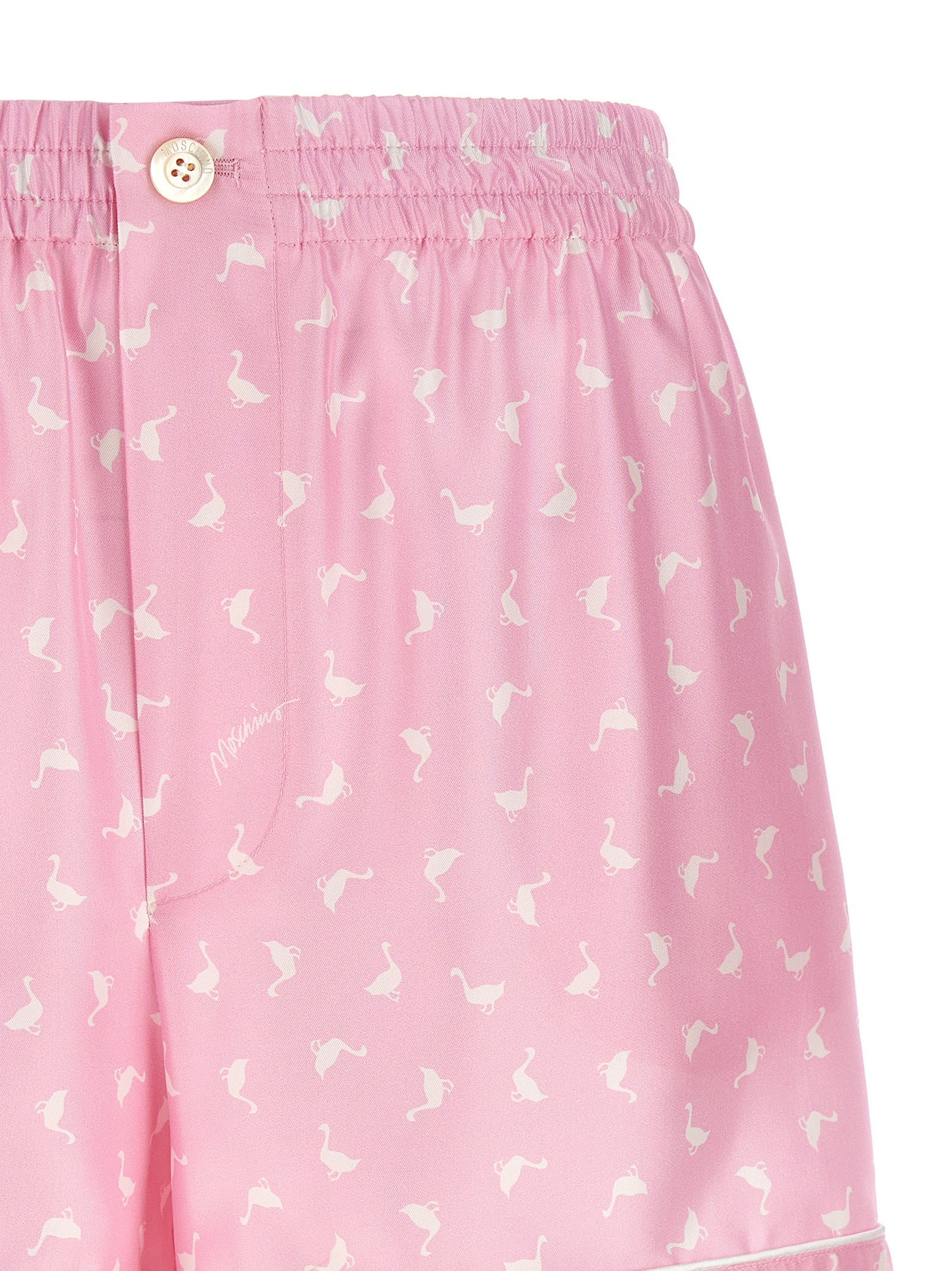 Silk Oche Print Bermuda Shorts