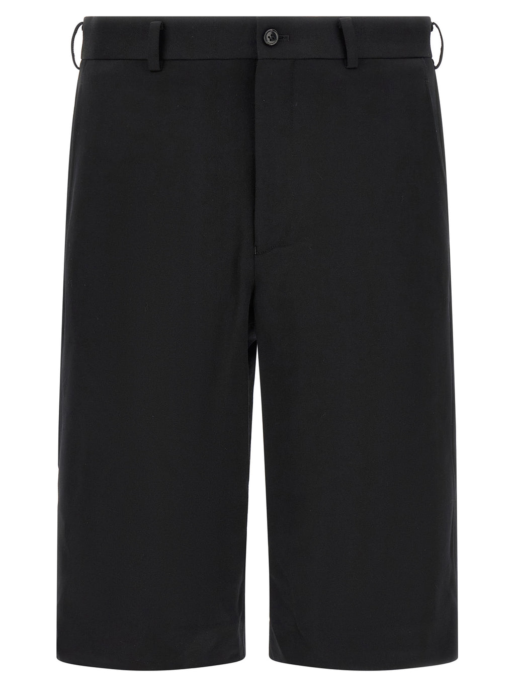 Black Wool Bermuda Shorts