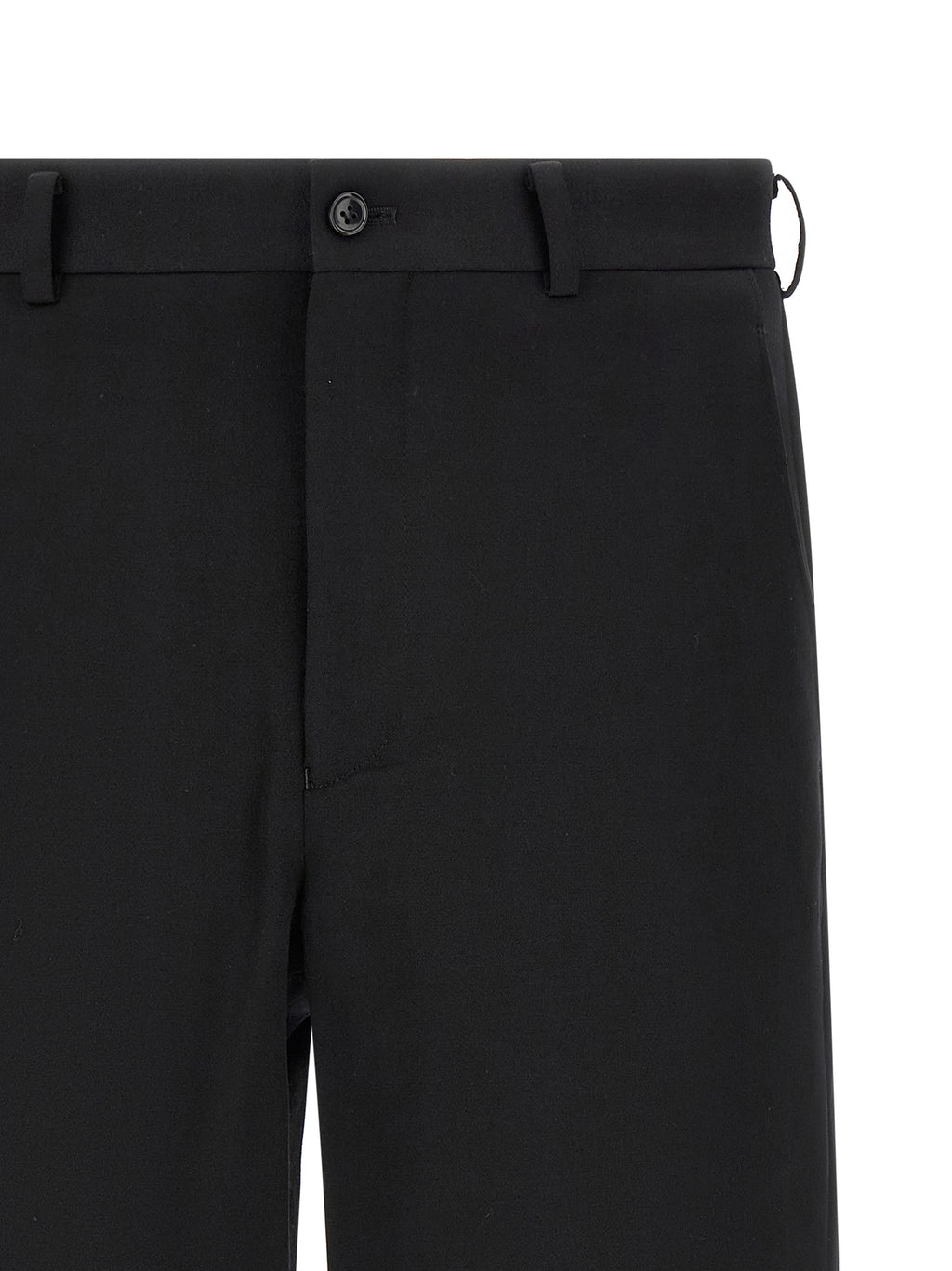 Black Wool Bermuda Shorts