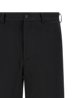 Black Wool Bermuda Shorts