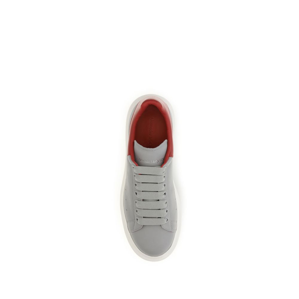 Gray Calfskin Platform Sneakers