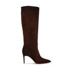 Calf Leather Pointed High Boots