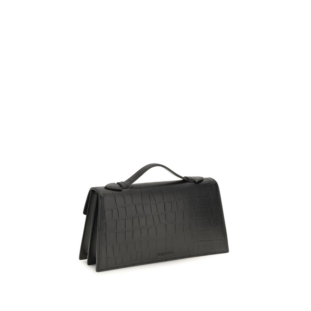 Skull Crocodile-Embossed Calfskin Shoulder Bag