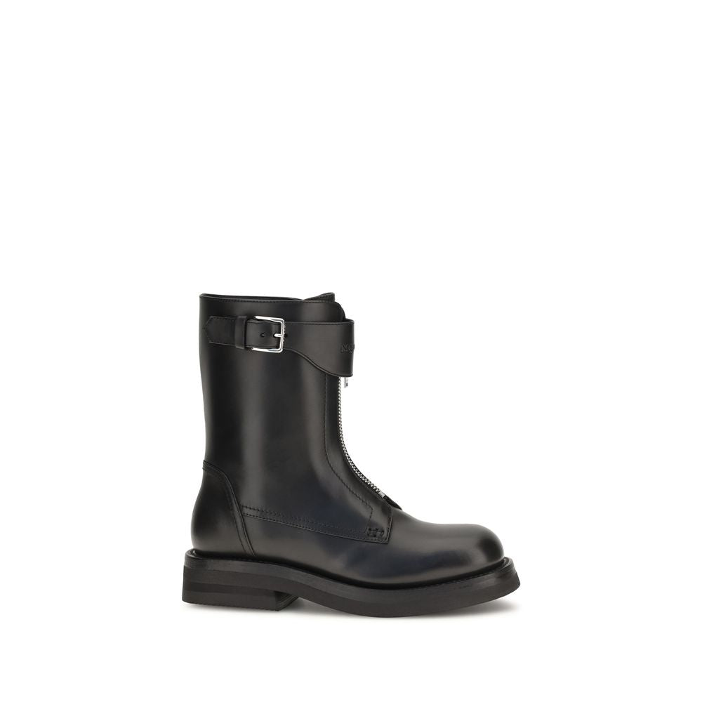 Calfskin Lace-Up Boots