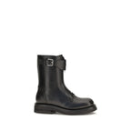 Calfskin Lace-Up Boots