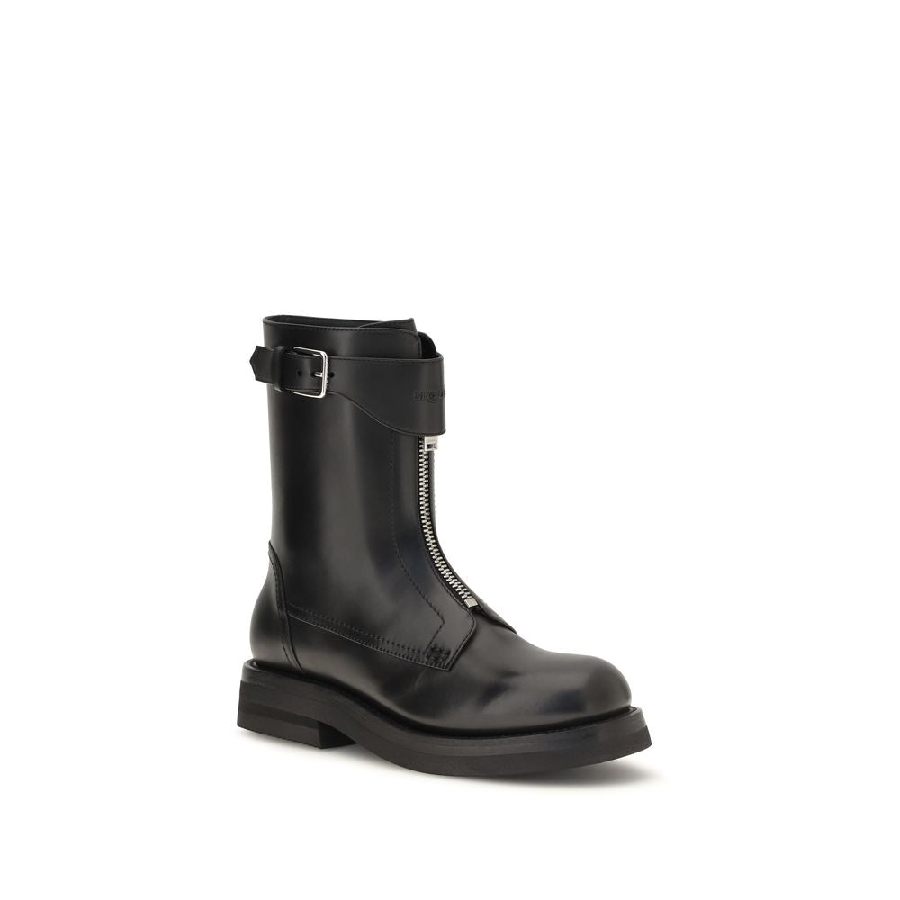 Calfskin Lace-Up Boots