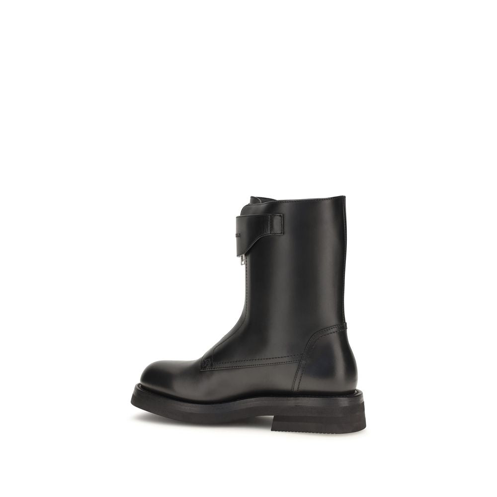 Calfskin Lace-Up Boots