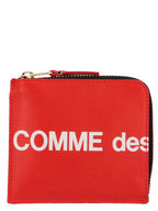 Red Cowhide Logo Cardholder