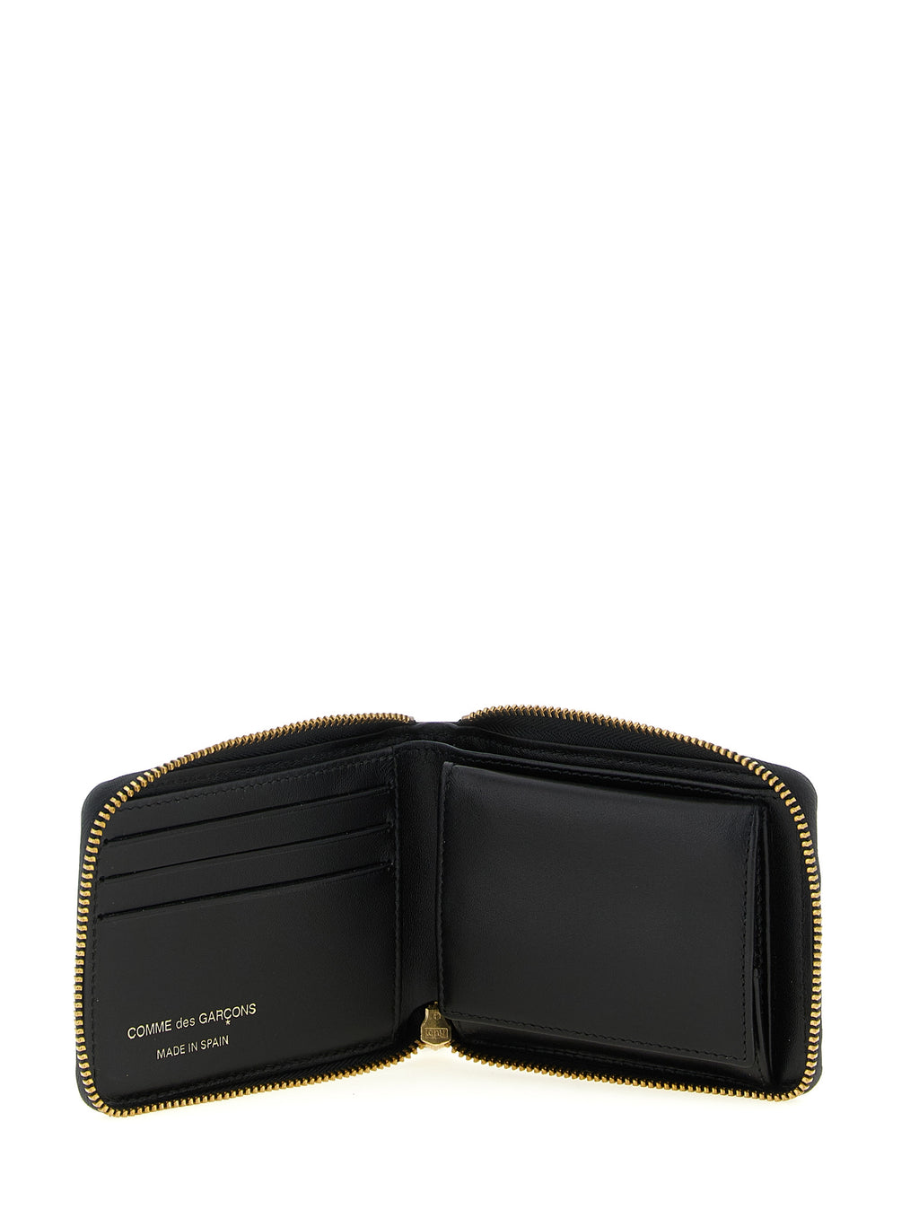 Bicolor Polka Dot Leather Cardholder