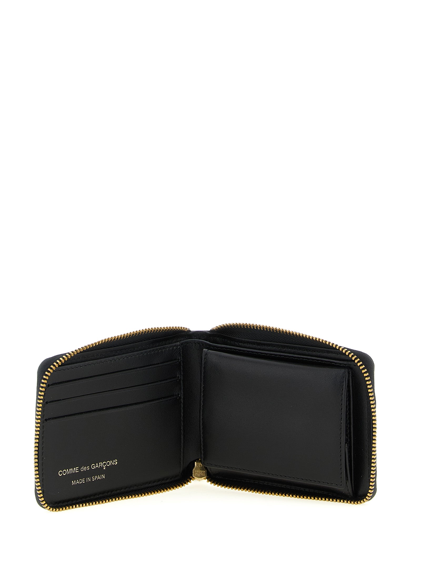 Bicolor Polka Dot Leather Cardholder
