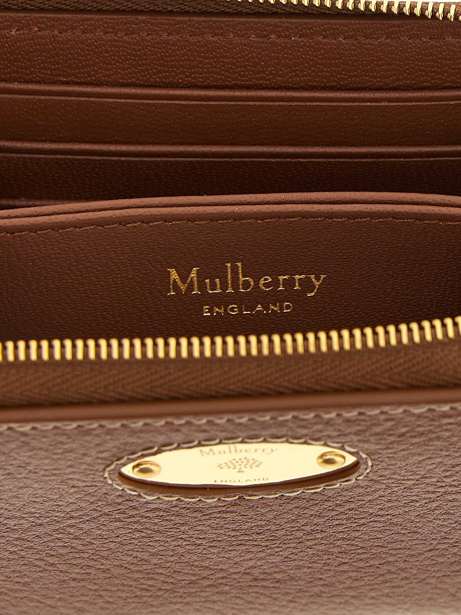 Bovine Leather Zip-Around Cardholder