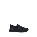 Blue Calfskin Sport Mesh Loafers