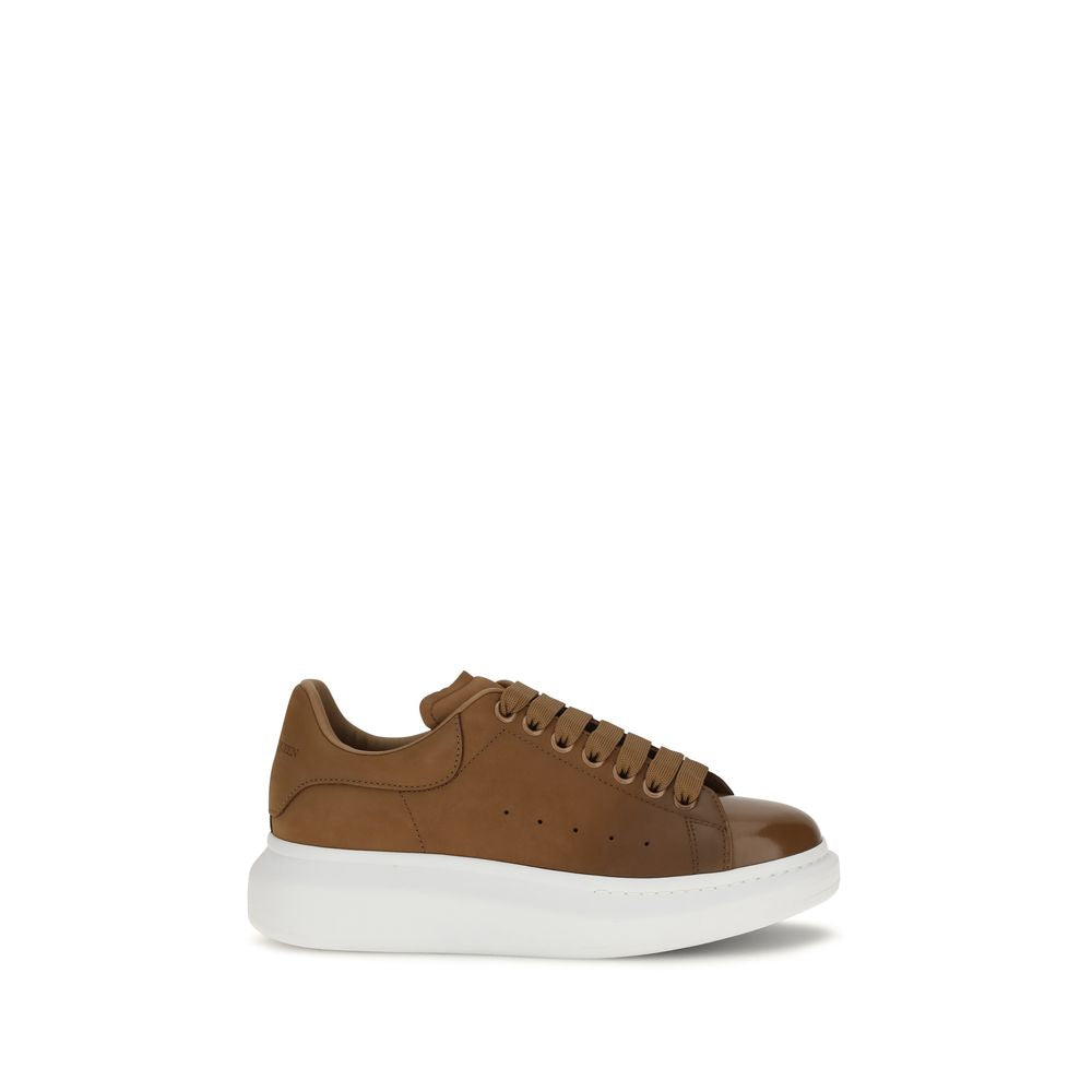 Oversized Brown Calfskin Chunky Sneakers