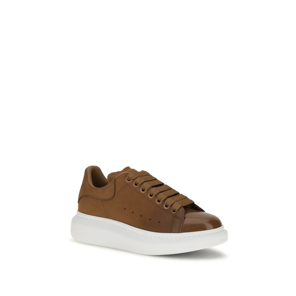 Oversized Brown Calfskin Chunky Sneakers
