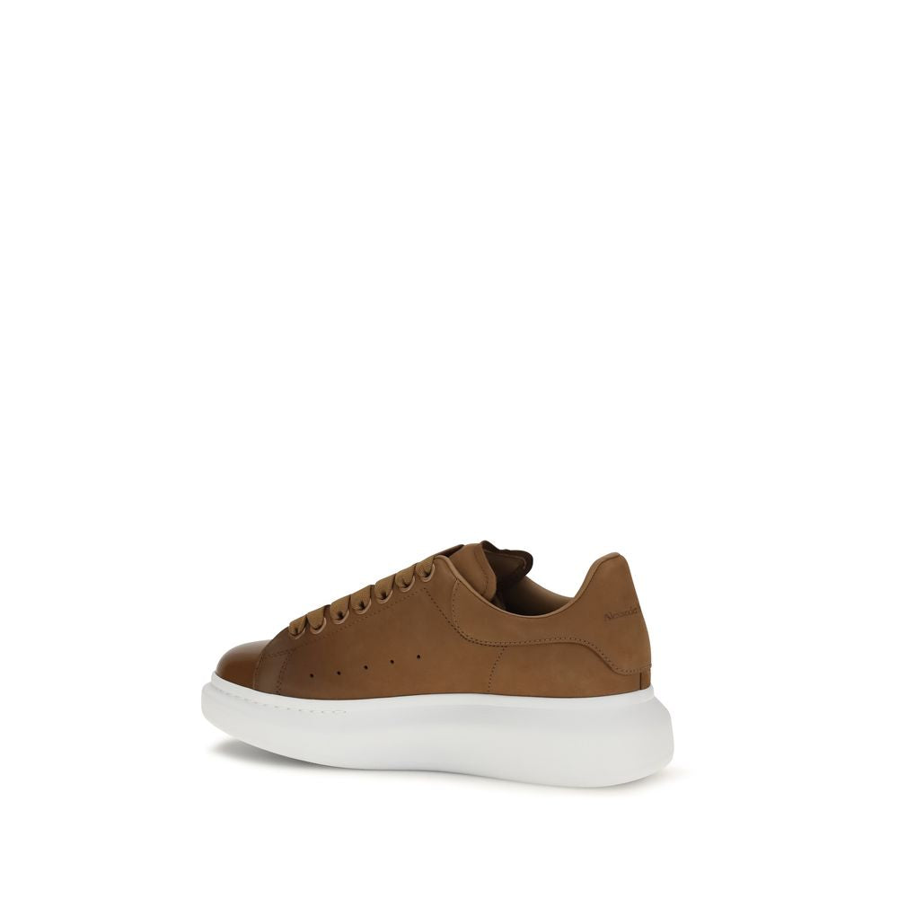 Oversized Brown Calfskin Chunky Sneakers