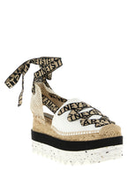 Cotton Julian Wedge Sandals