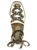 Cotton Julian Wedge Sandals
