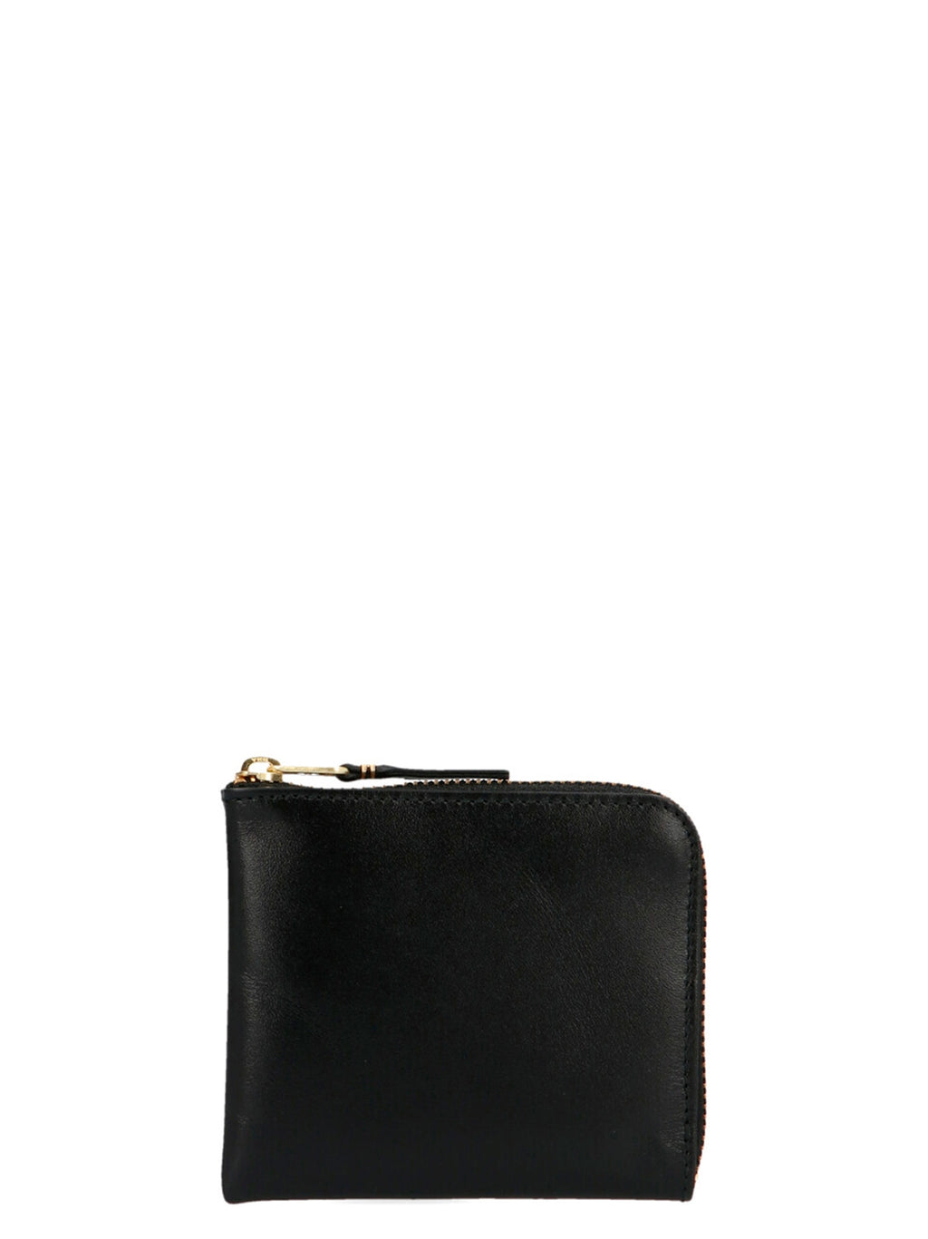 Black Calfskin Zip-Around Wallet