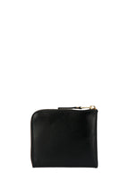 Black Calfskin Zip-Around Wallet