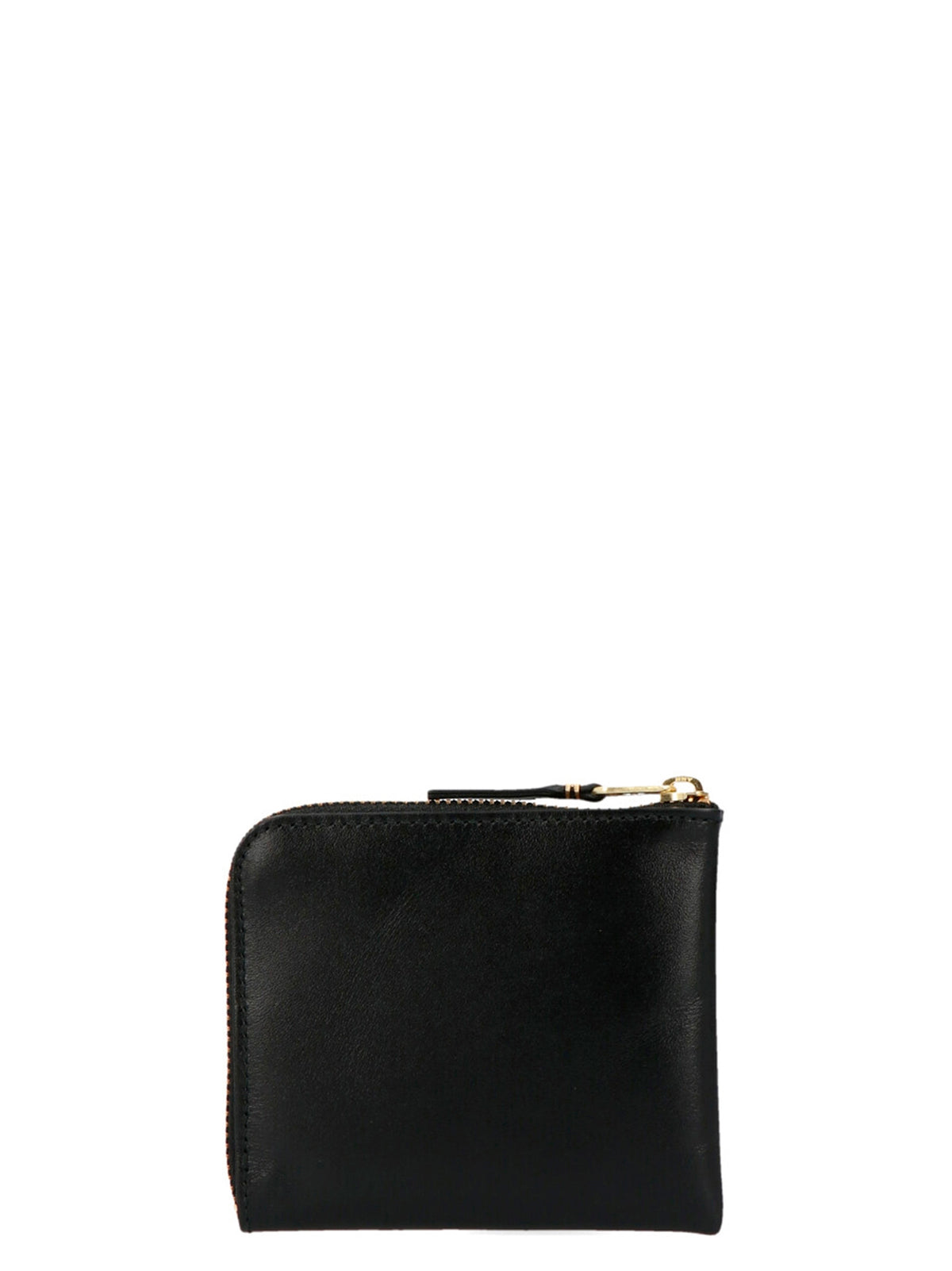 Black Calfskin Zip-Around Wallet