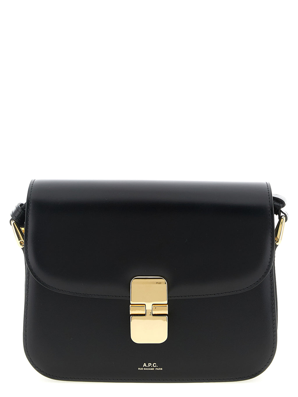 Black Cowhide Grace Small Crossbody Bag