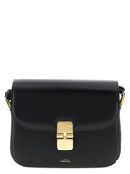 Black Cowhide Grace Small Crossbody Bag