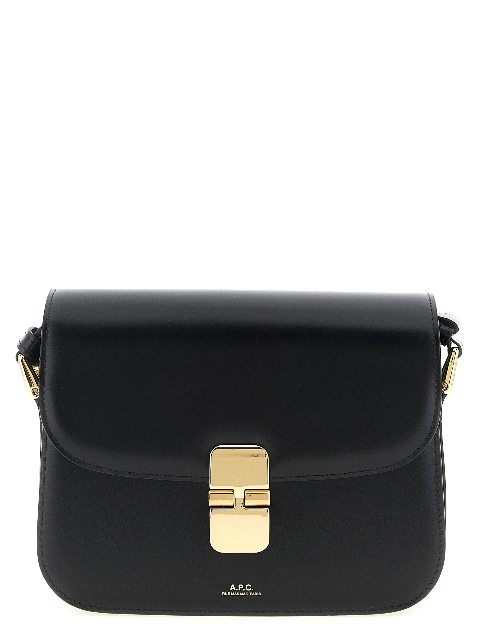 Black Cowhide Grace Small Crossbody Bag