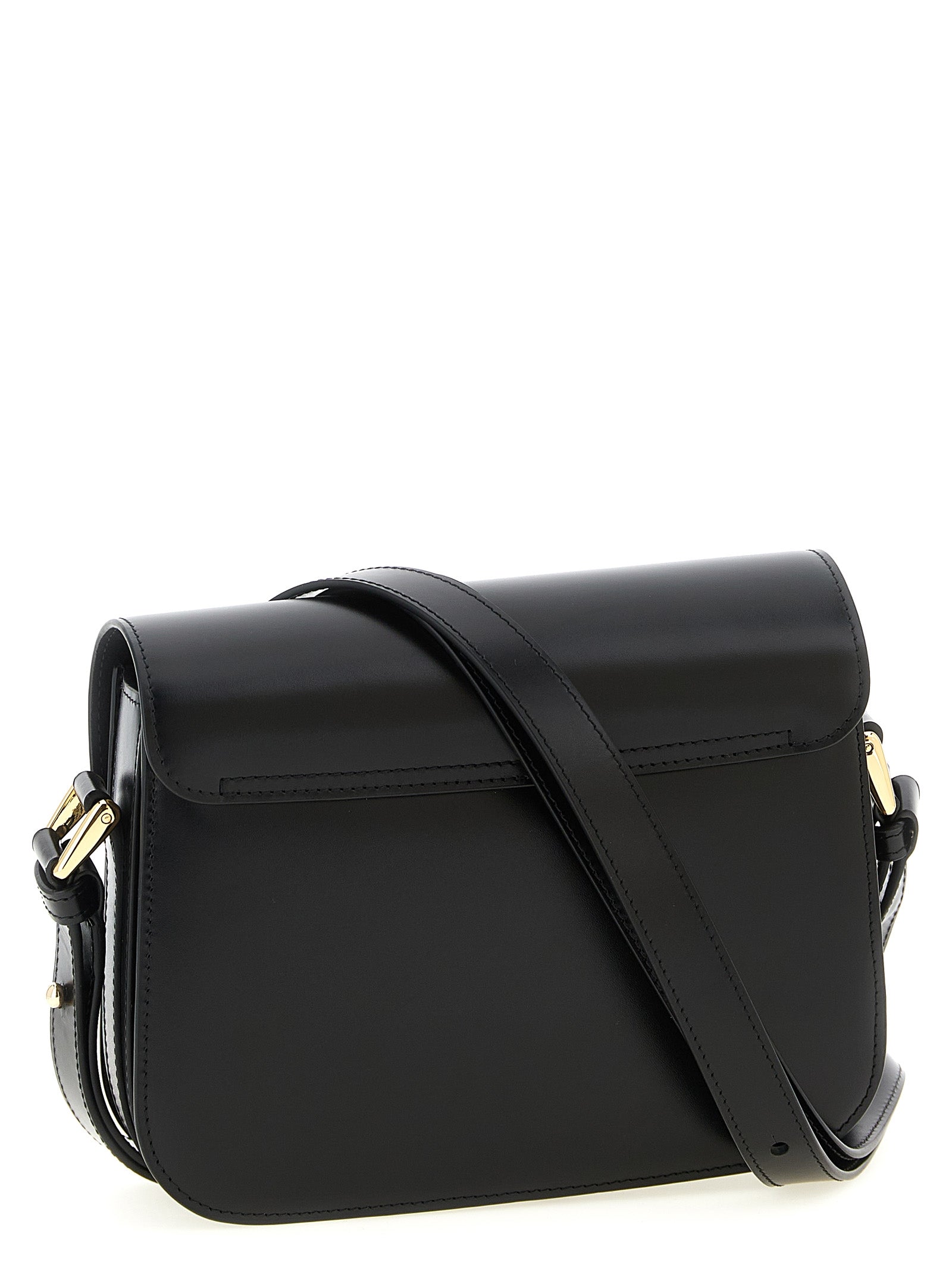 Black Cowhide Grace Small Crossbody Bag