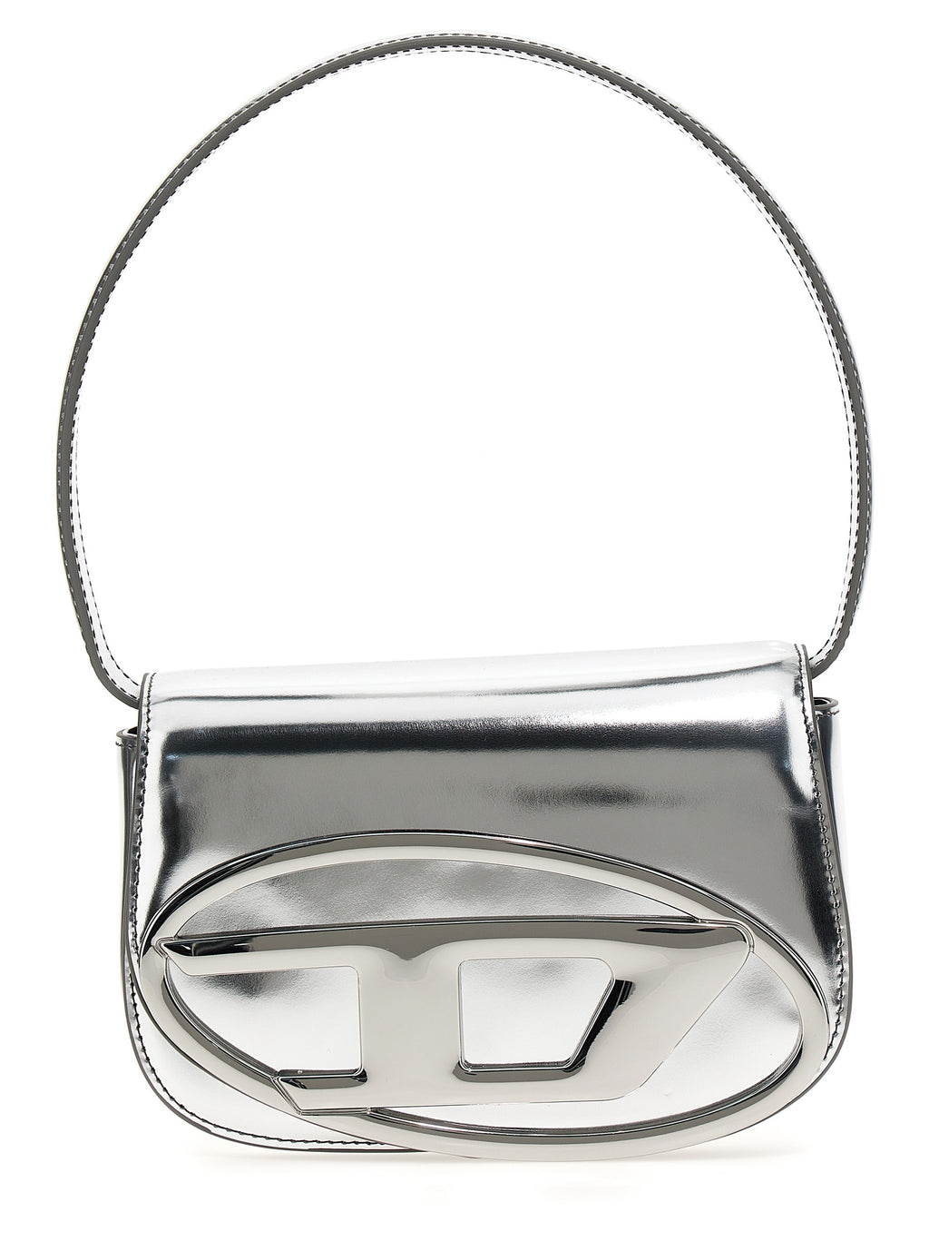 Silver Cowhide 1DR Shoulder Bag