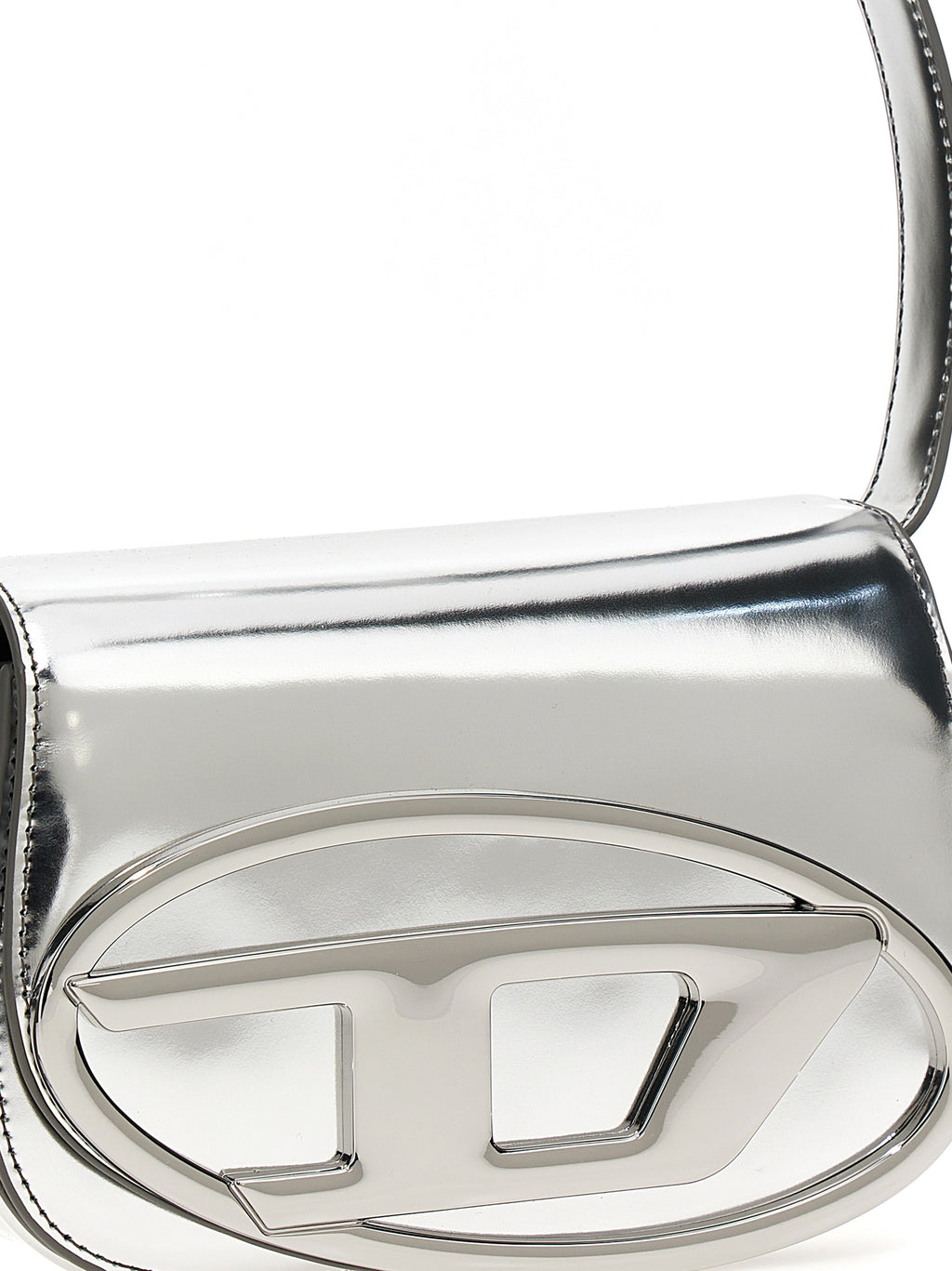 Silver Cowhide 1DR Shoulder Bag