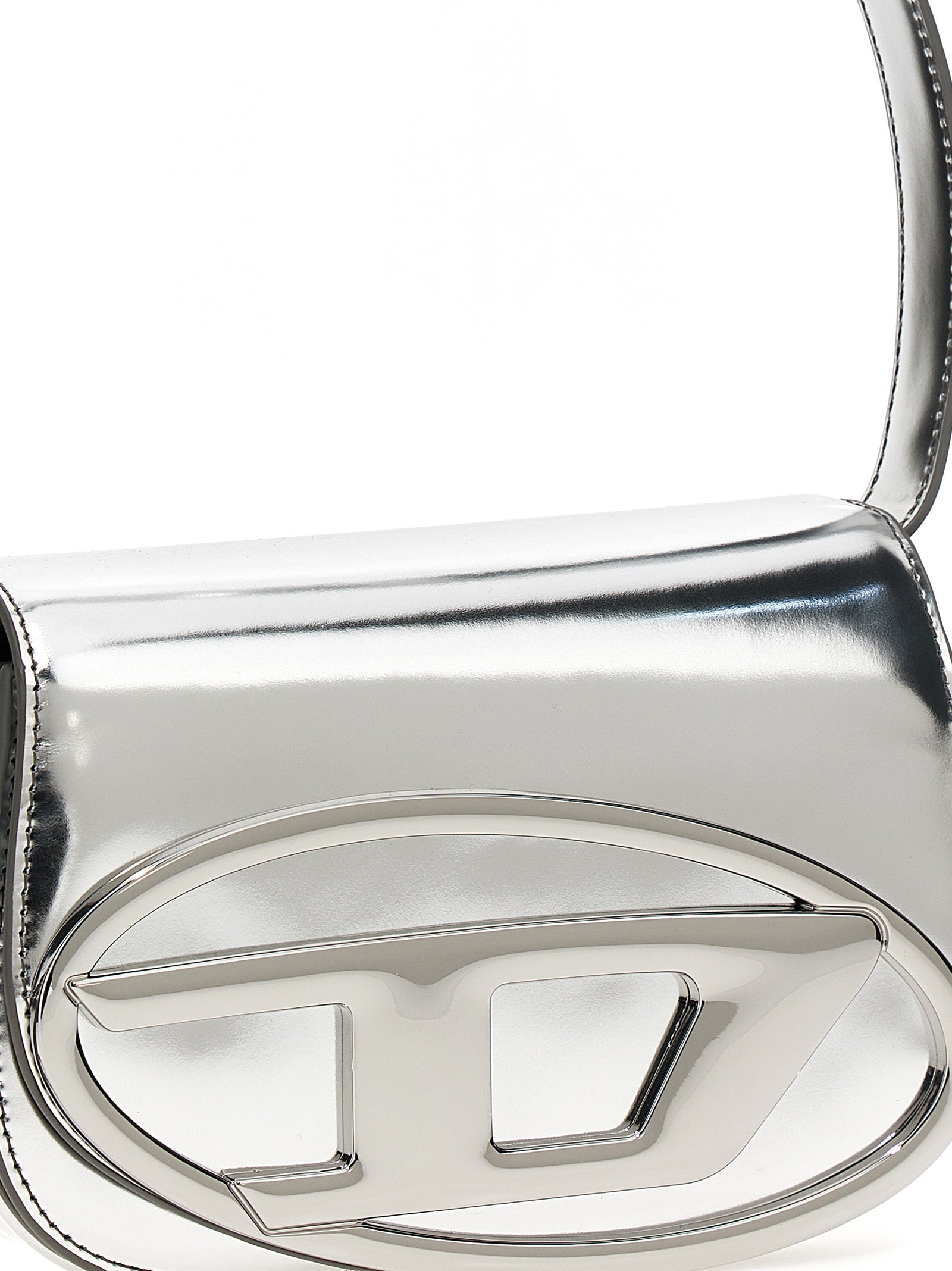 Silver Cowhide 1DR Shoulder Bag