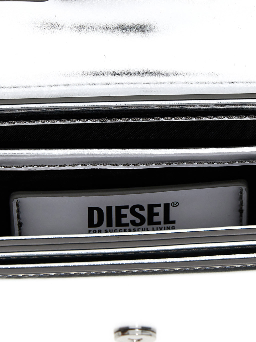 Silver Cowhide 1DR Shoulder Bag