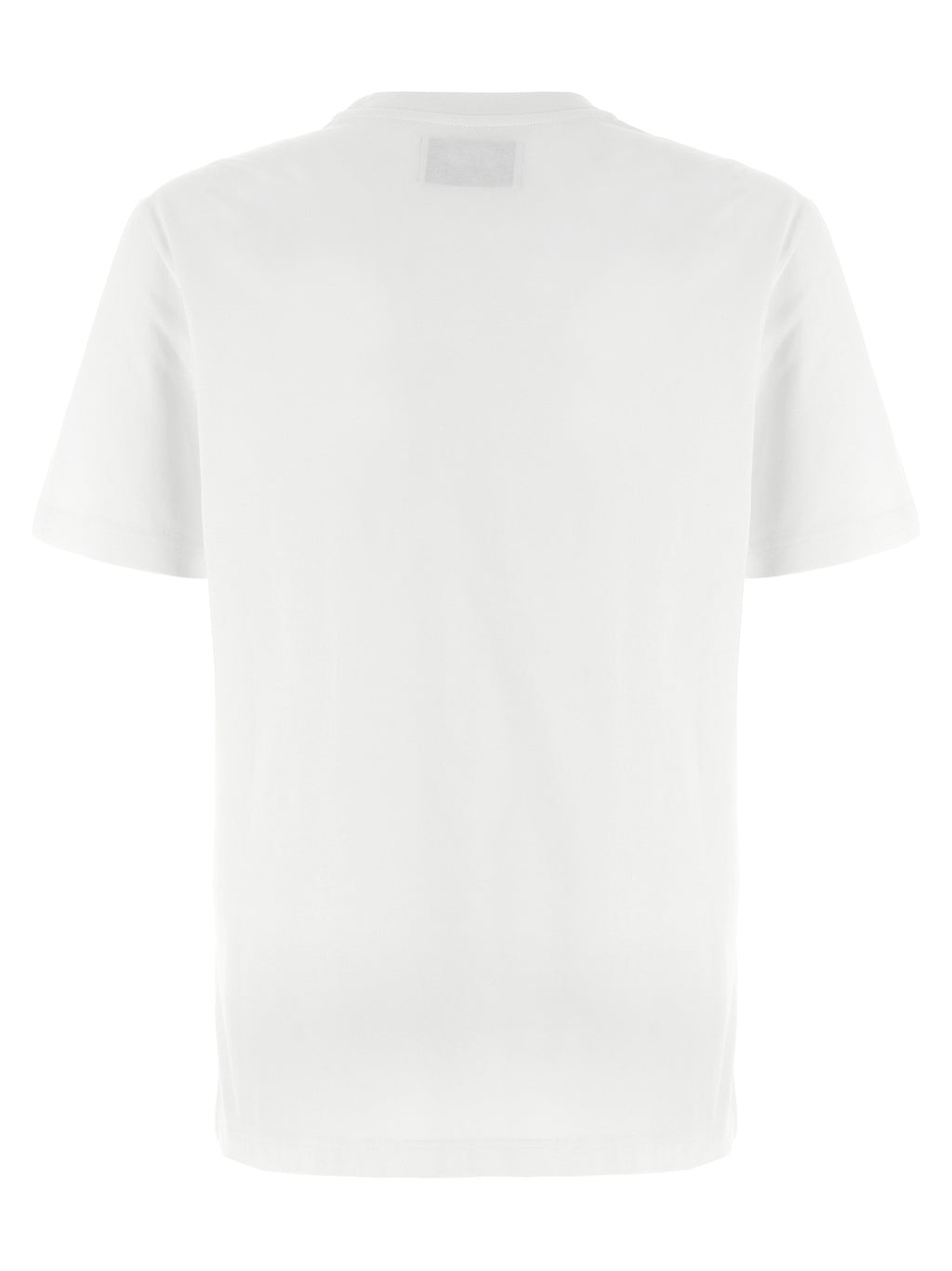 Bicolor Cotton Tee with Small Star Logo