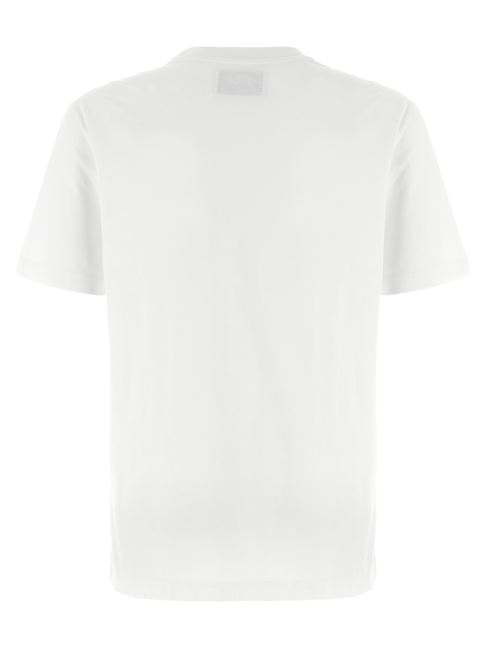 Bicolor Cotton Tee with Small Star Logo
