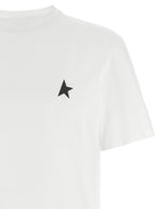 Bicolor Cotton Tee with Small Star Logo