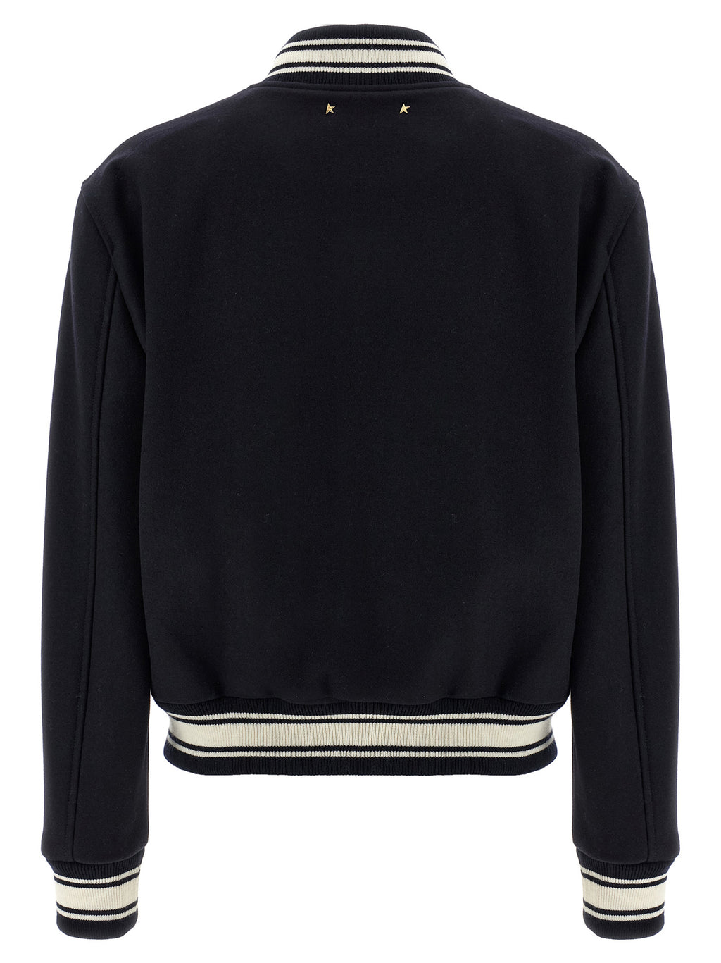 Blue Virgin Wool Dirce Bomber Jacket
