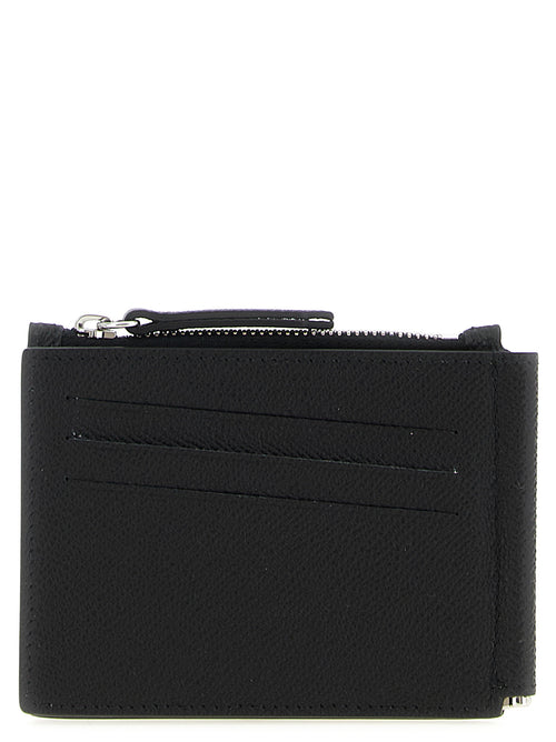 Black Leather Zip Wallet
