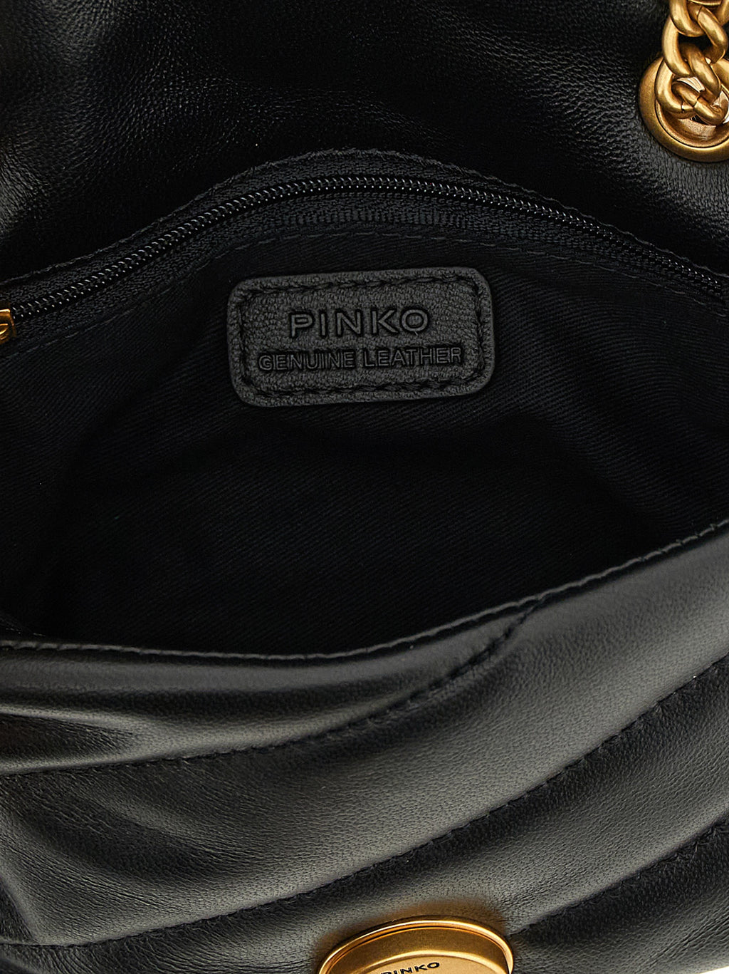 Black Lamb Leather Baby Love Puff Crossbody Bag
