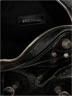 Le Cagole Men Black Lamb Leather Crossbody Bag