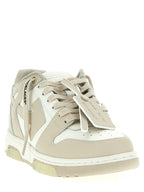 Beige Calfskin Out Of Office Low Top Sneakers