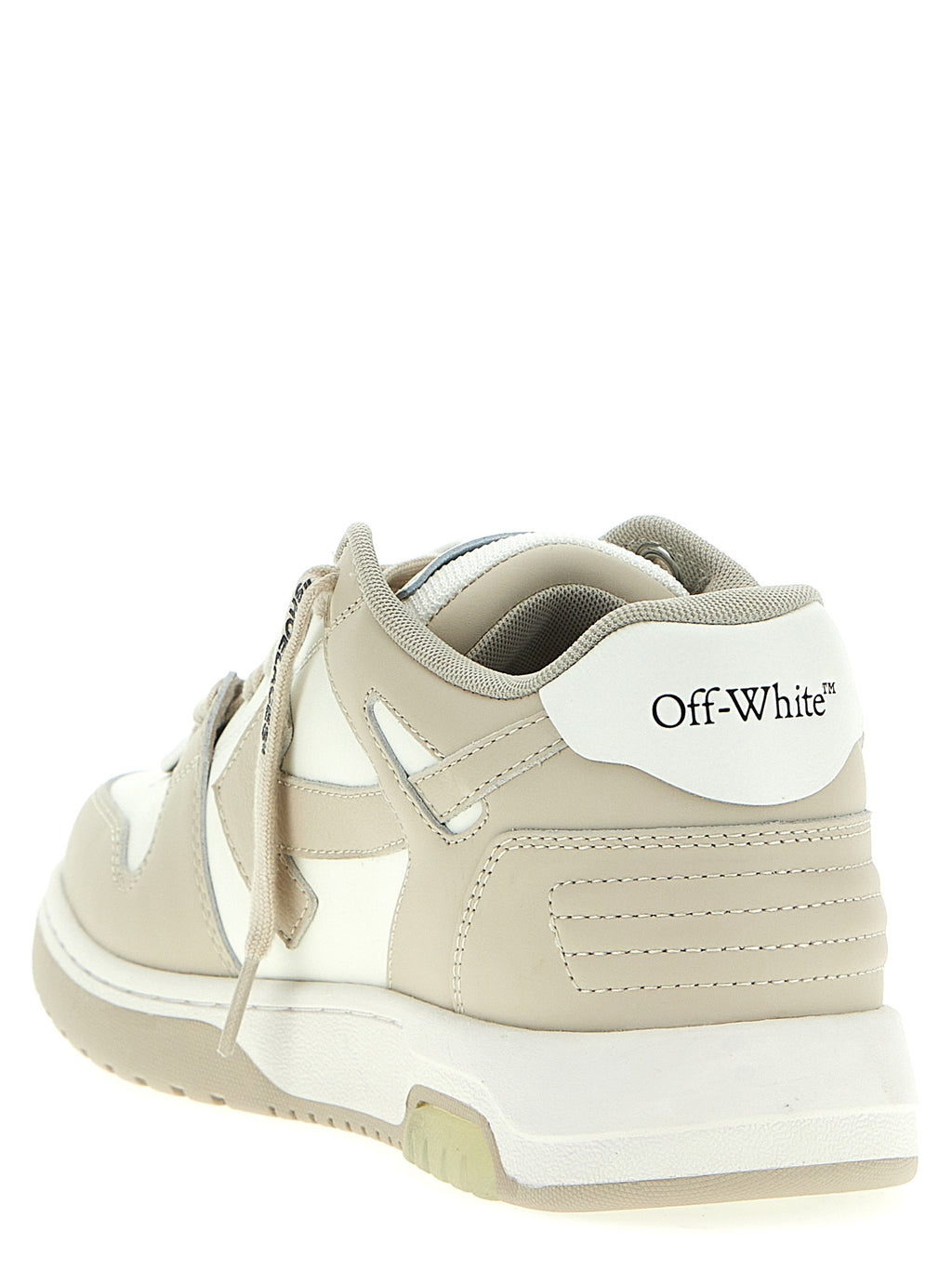 Beige Calfskin Out Of Office Low Top Sneakers