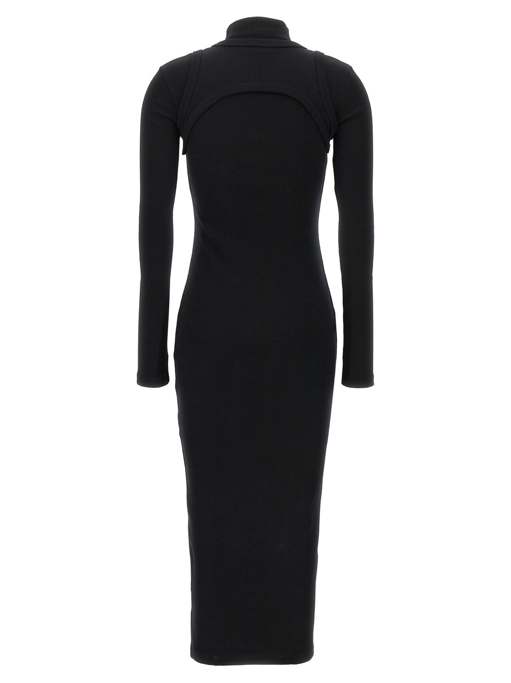 Off Stamp Cotton Midi Dress